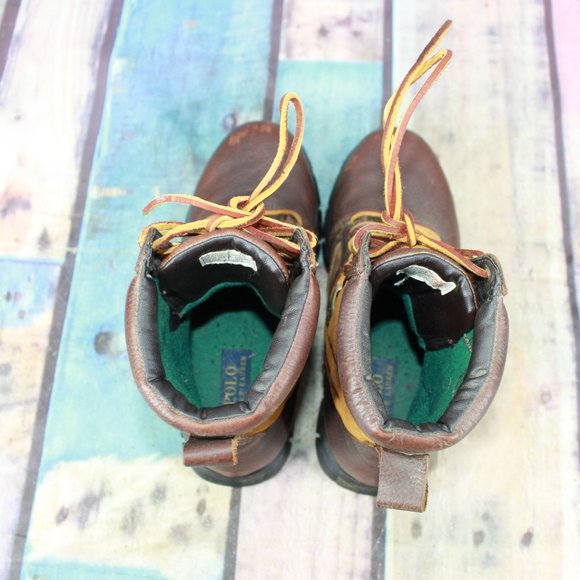 POLO RALPH LAUREN Dennison Work Safety Boots 7 D - Picture 7 of 9